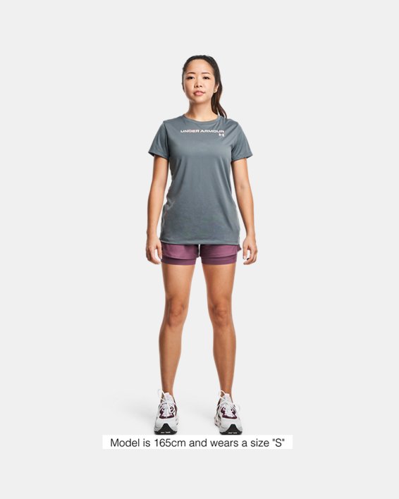 Women's UA Tech™ Graphic T-Shirt, Gray, pdpMainDesktop image number 2